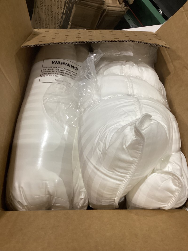 Condition photo showing Good Condition for Beckham Hotel Collection Bed Pillows Standard/Queen Size Set of 2 - Original Soft Down Alternative Pillow for Sleeping - Soft Support for Back, Stomach or Side Sleepers