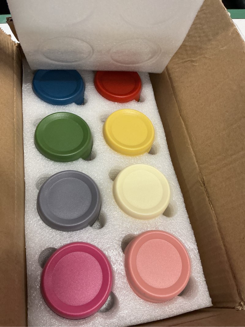 Condition photo showing Good Condition for 2 oz salad dressing jar 8 pack, airtight leakproof bulk small glass sauce jar with lids, reusable for lunch box, bento, travel & meal prep (2 oz-8pack)