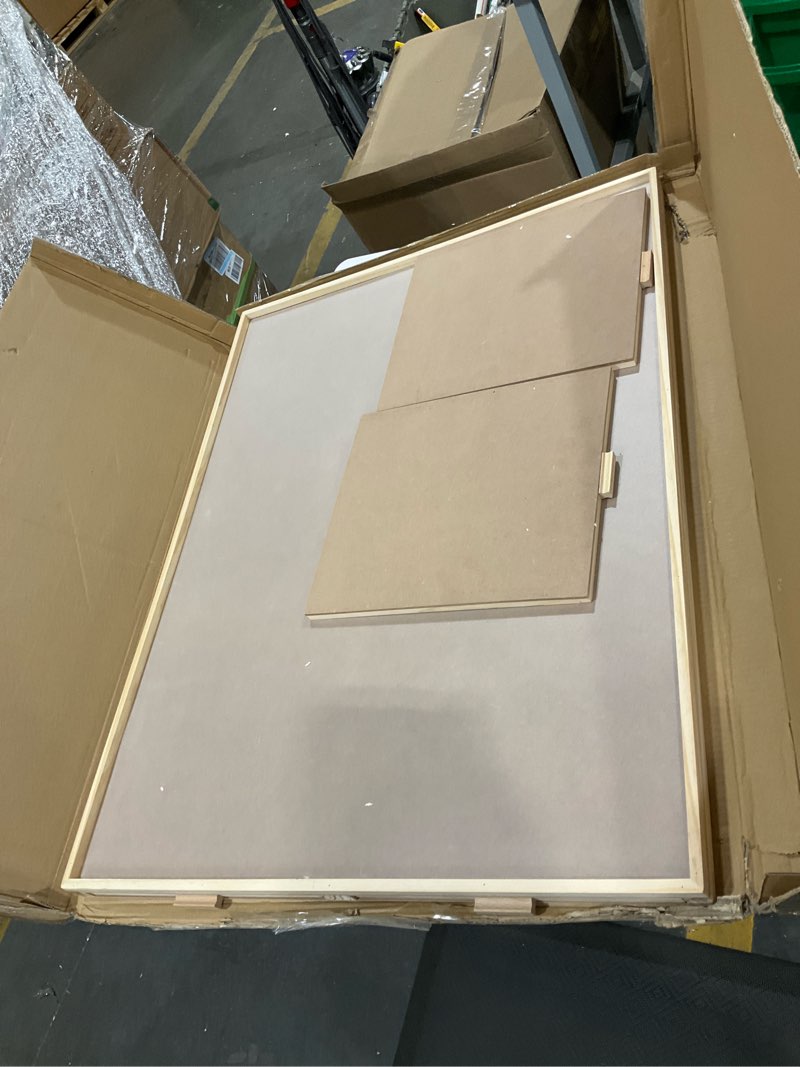 Condition photo showing New/Like New for all4jig 1500 pieces rotating puzzle board with 4 drawers and cover,24.92"x33.58" portable wooden jigsaw puzzle table for adults,lazy susan spinning puzzle boards birthday gift for mom natural wood-4 drawers medium-1500pcs
