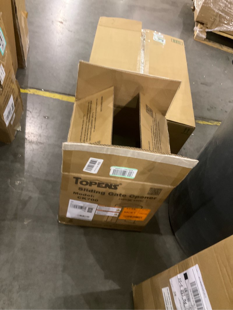 Condition photo showing As Is for TOPENS CK700 Automatic Sliding Gate Opener Chain Drive Electric Gate Motor for Heavy Driveway Slide Gates Up to 1600 Pounds, Security Gate Operator AC Powered with 20ft Roller Chain and Remote Control