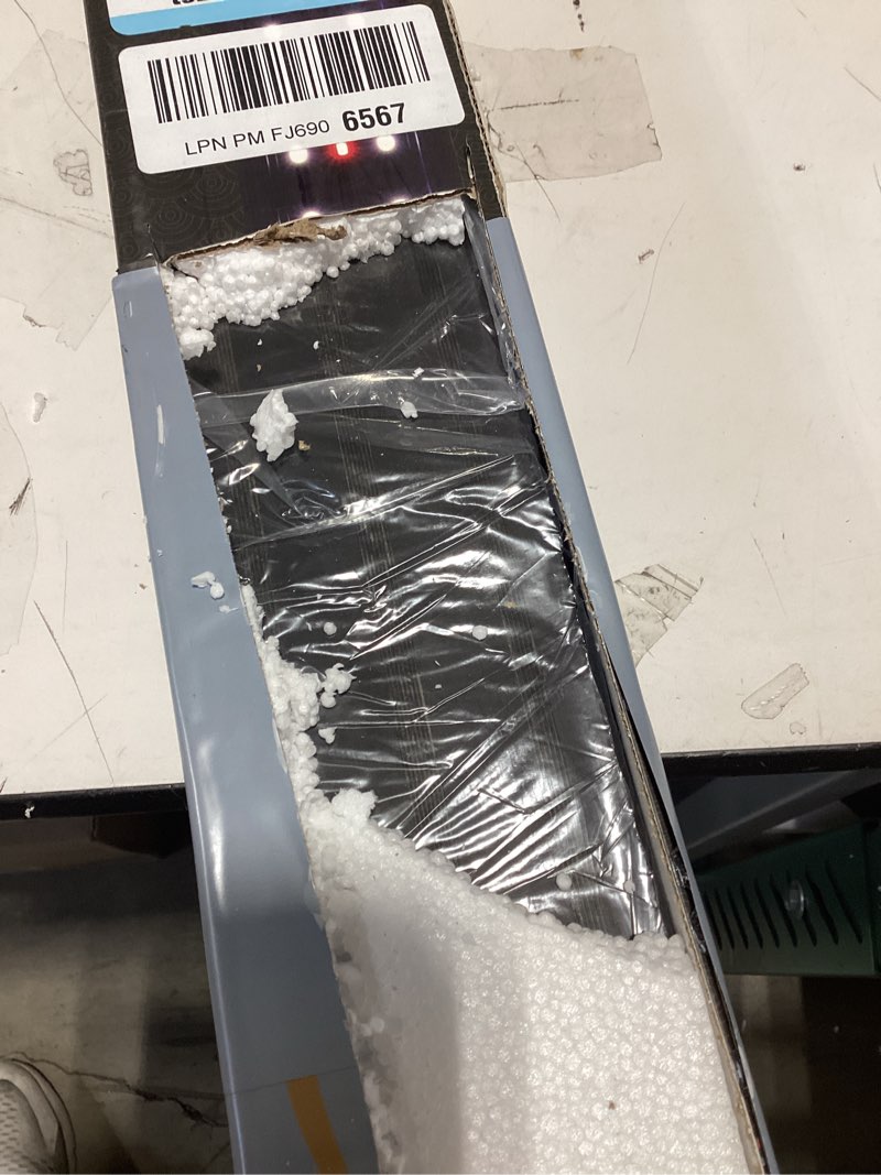 hygger 32W Full Spectrum Aquarium Light with Aluminum Alloy Shell Extendable Brackets, White Blue Re