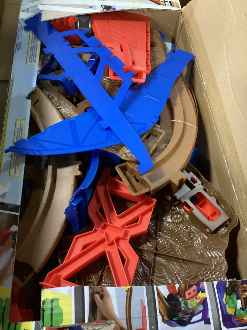 Condition photo showing As Is for Monster Jam, Mini Launchers Set, Includes Monster Mutt and Earth Shaker 1:87 Scale Die-Cast Monster Trucks, Kids Toys for Boys Ages 3 4 5 6+ Supercharge Speedway Playset