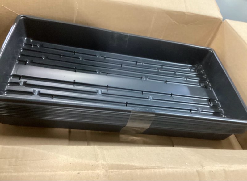 Condition photo showing Good Condition for 1020 plant trays without holes, 10 pack