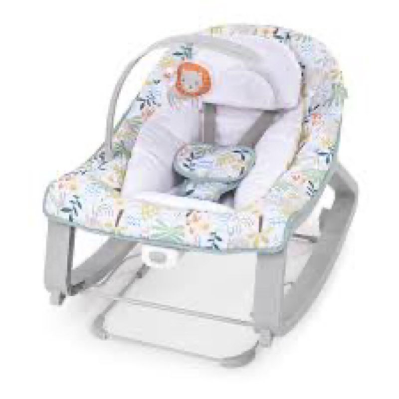 ingenuity keep cozy 3-in-1 vibrating infant & toddler baby bouncer and rocker chair, gray