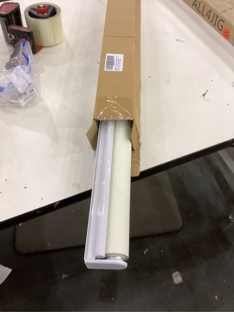 Condition photo showing Good Condition for ChrisDowa Cordless Blackout Roller Shades for Windows, Thermal Insulated UV Protection Pull Down Shades, Total Blackout Window Blinds for Home, Office, Bedroom, Door (22" W x 72" H, White)