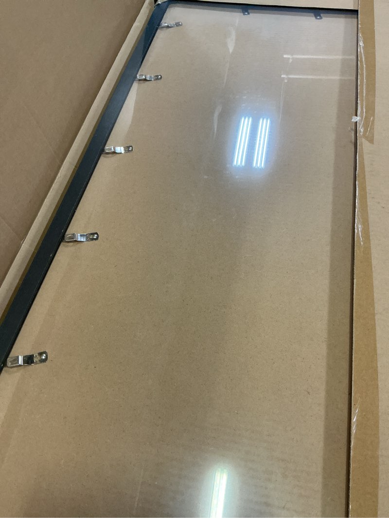 Condition photo showing Good Condition for engineered wood 28x40 frame, black picture frame for 28 x 40 inch poster puzzle photo, light weight 28 by 40 poster frame with wood-grain for wall - 1 pack/black/28 x40 1 28x40