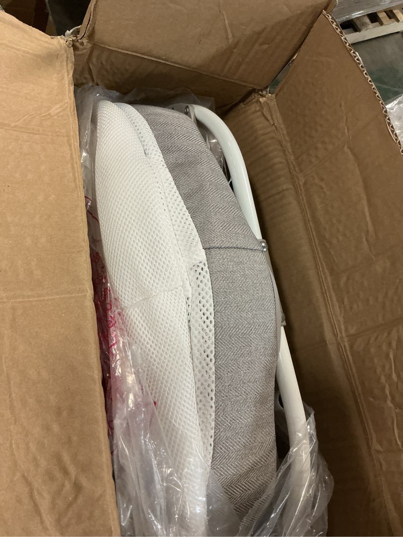 Condition photo showing As Is for Automatic Rocking Bassinet, Electric Baby Bassinet with Automatic Rocking Motions and Soothing White Noise, Bedside Crib for Baby 0-6 Months, Self-Rocking Sleeper, Brownish-Yellow