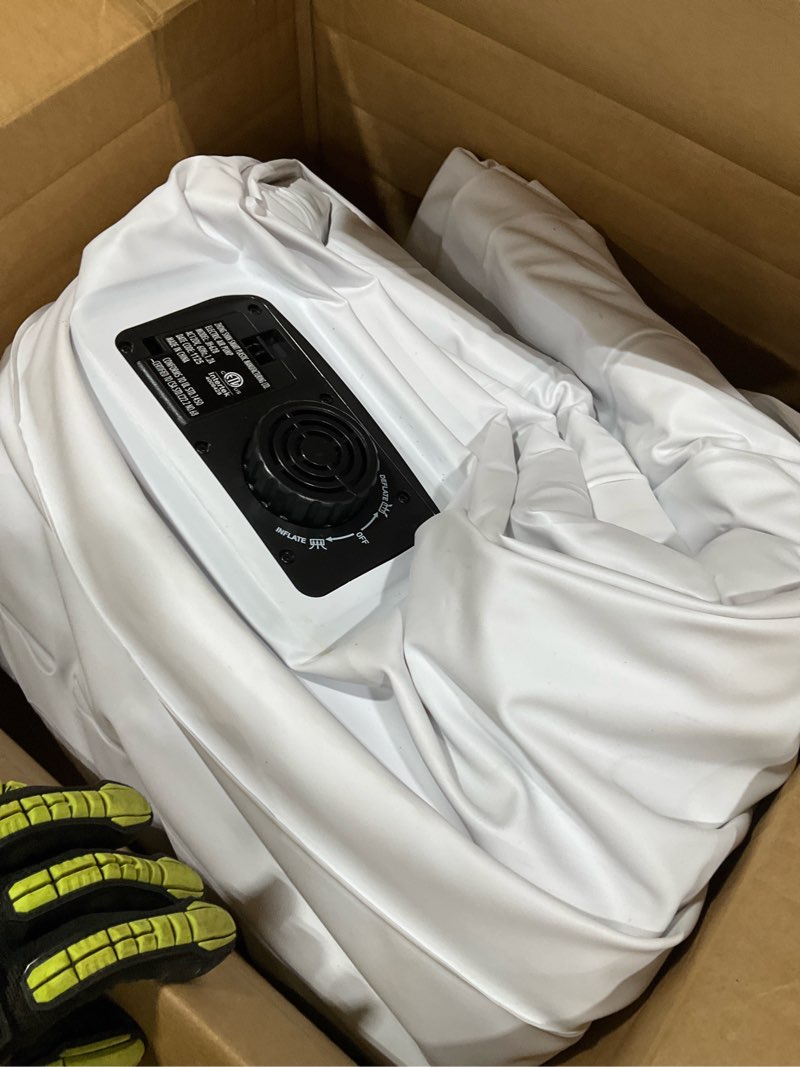 Condition photo showing As Is for arteesol inflatable mattress double air bed/single self inflating blow up mattress with integrated electric pump for guests/camping/travel-200x 150x 50cm