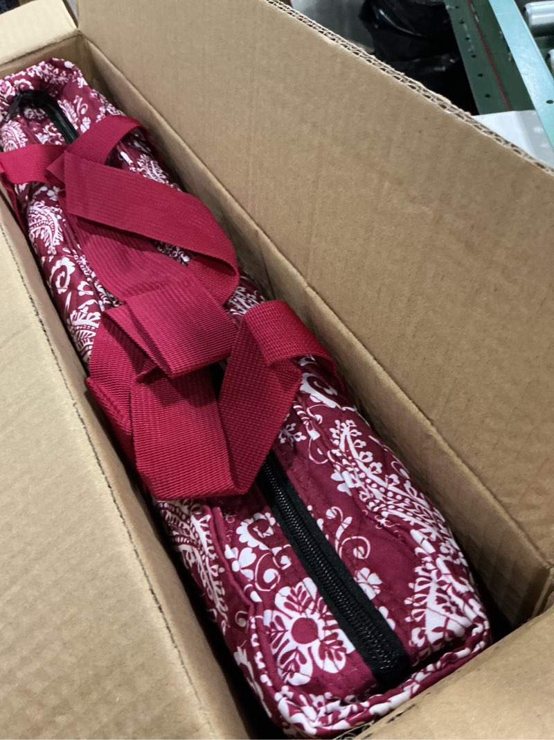 Condition photo showing Good Condition for mose cafolo american mahjong game set, red paisley carrying bag,166 premium white tiles, all-in-one color rack/pushers, chips,wind indicator, english manual,complete mah jongg, mahjong tiles set american mahjong with red paisley bag