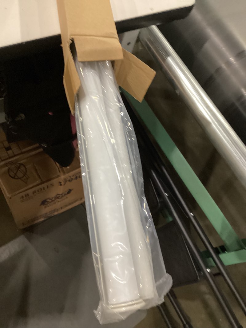 Condition photo showing New/Like New for LazBlinds No Tools No Drill Cordless Roller Shades, 100% Blackout Blinds for Windows, Thermal Insulated UV Protection Roll Up Blinds for Windows, 42" W x 72" H, White White 42" W x 72" H