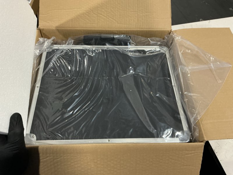 Condition photo showing Good Condition for vaultz portable file box with handle - dual lock file boxes with lids, letter & legal-size hanging folders, laptop sleeve - hipaa compliant portable safe storage box, 14.5" x 17.5" x 15.5" letter/legal black