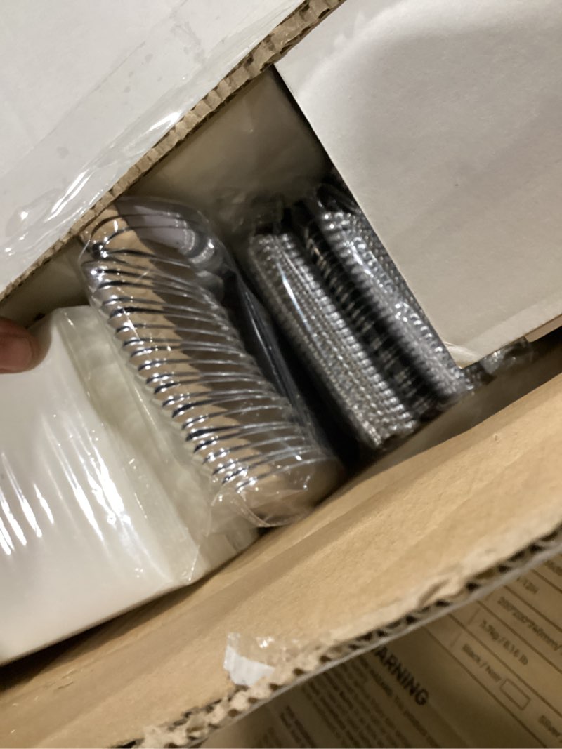 Condition photo showing New/Like New for nervure 350pcs silver plastic dinnerware - white and silver disposable plates for 50 guests - 100 disposable plates, 150 plastic silverware, 50 cups, 50 napkins for wedding & party white silver 350pcs(50guests)