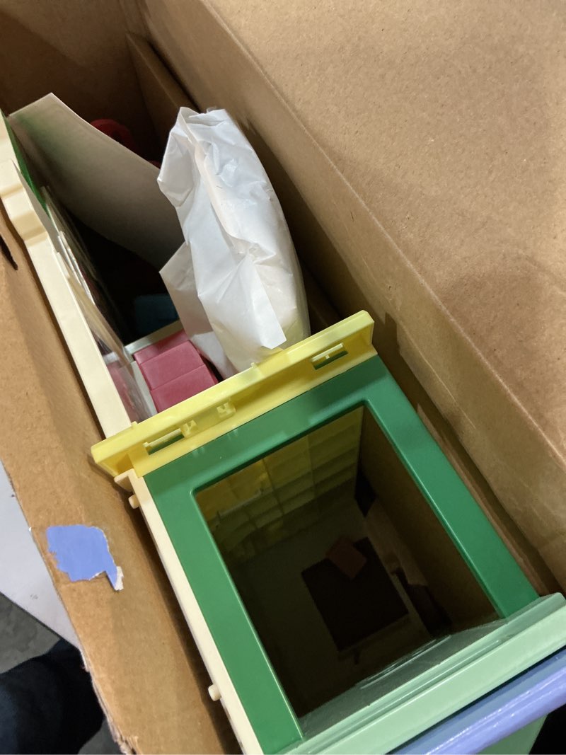 Condition photo showing As Is for Bluey and Bingo Supermarket Playset with Escalator, Pretend Play Toys for Toddlers, Sounds and 15 Pieces, Bluey Grocery Store Playset