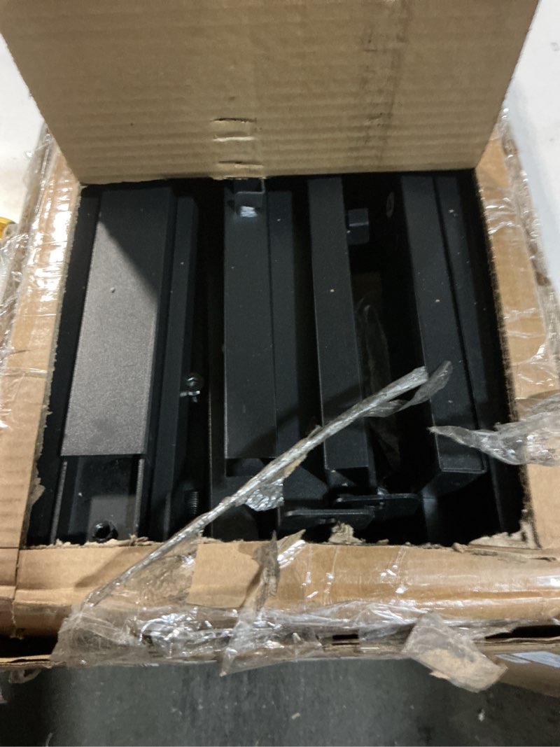 Condition photo showing As Is for Floating Bed Frame Twin Size with LED Lights and Charging Station, Metal Platform Bed, Easy Assembly No Box Spring Needed