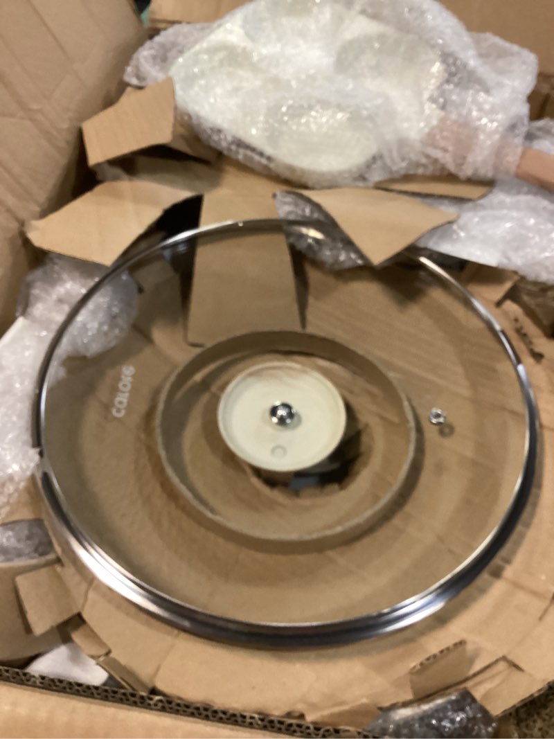 Condition photo showing Good Condition for CAROTE 21Pcs Pots and Pans Set, Nonstick Cookware Sets, White Granite Induction Cookware Non Stick Cooking Set w/Frying Pans & Saucepans(PFOS, PFOA Free)