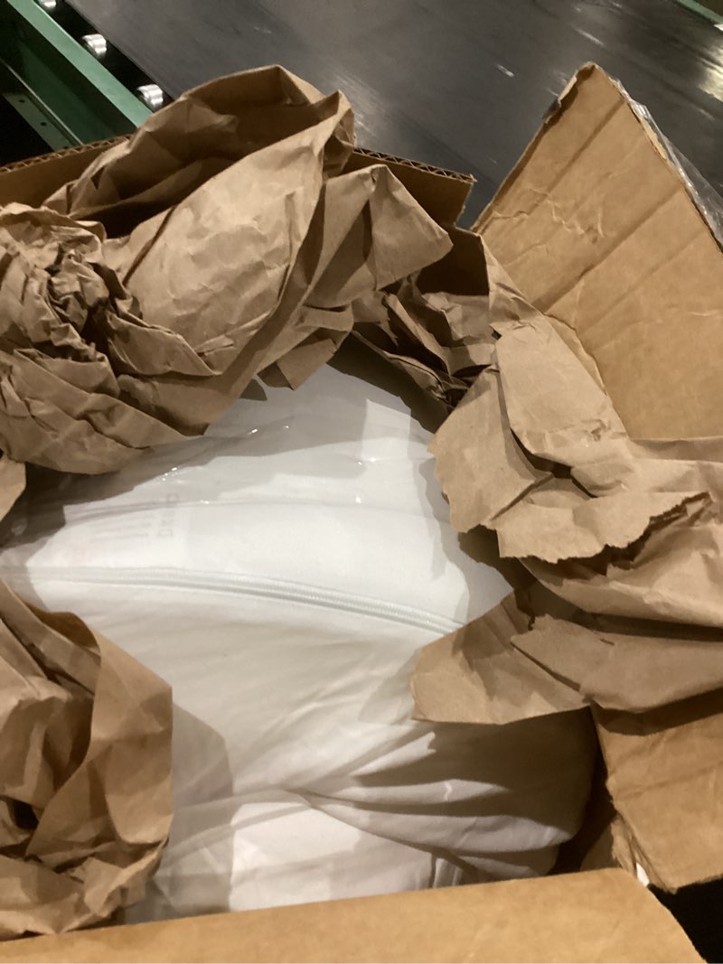 Condition photo showing As Is for Vekkia King Size Bed Wedge Pillow for Headboard, Mattress Gap Filler,Bed Gap Filler,Triangle Bloster Pillow Close Bed Gap (0-4.5") Between Your Headboard and Mattress, White