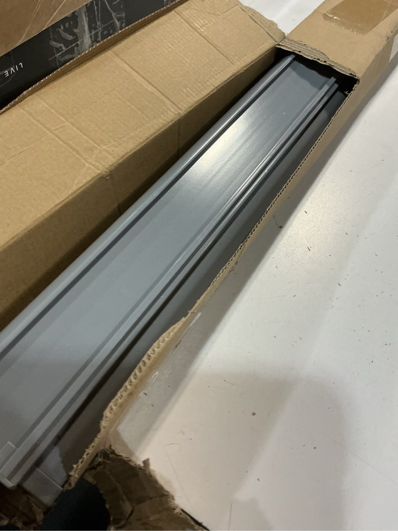 Condition photo showing Good Condition for chrisdowa cordless zebra blinds for windows, dual layer free-stop light filtering window roller shades, pull down privacy zebra shades for home, office, bedroom, door (37" w x 72" h, light grey) 37"w x 72"h light grey