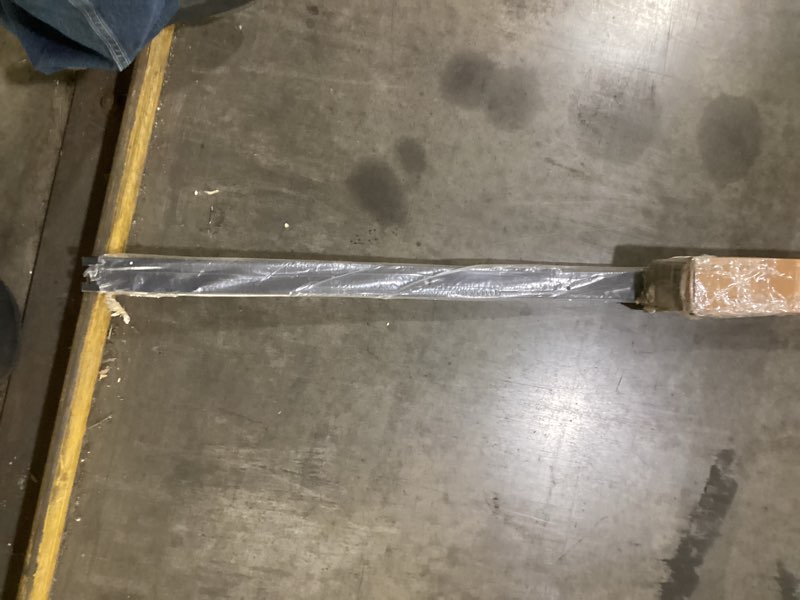 Condition photo showing As Is for SMARTSTANDARD 12ft Heavy Duty Sturdy Sliding Barn Door Hardware Kit - Smoothly and Quietly - Easy to Install - Includes Step-by-Step Installation Instruction Fit 72" Wide Door Panel(I Shape Hanger)