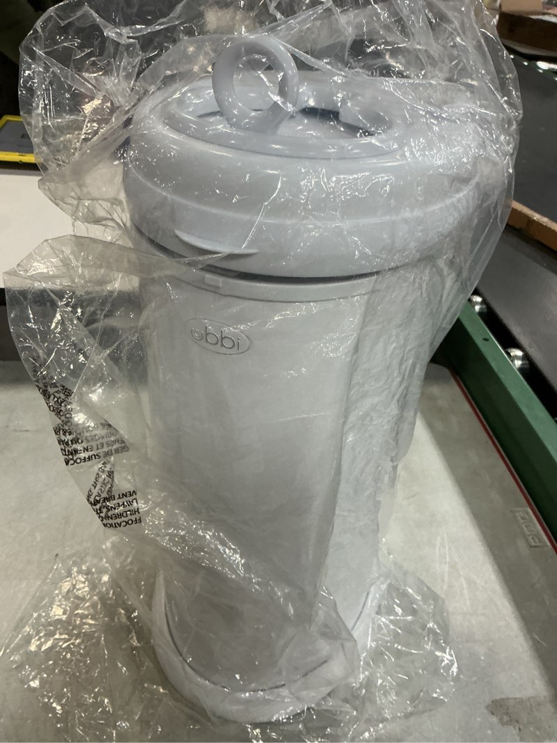 Condition photo showing New/Like New for Ubbi Steel Diaper Pail, Odor Locking, No Special Bag Required, Award-Winning, Registry Must-Have, White