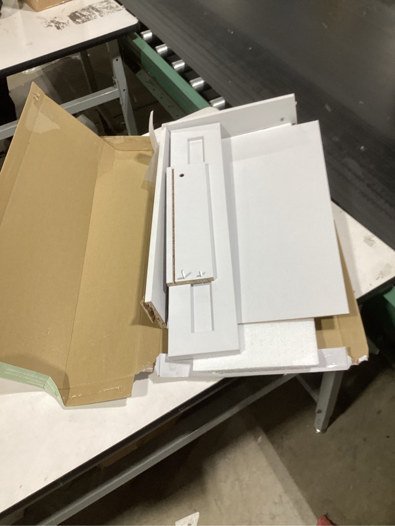 Condition photo showing As Is for 100+ bought last week ClosetMaid BrightWood 25-in x 5-in x 13-in White Drawer unit