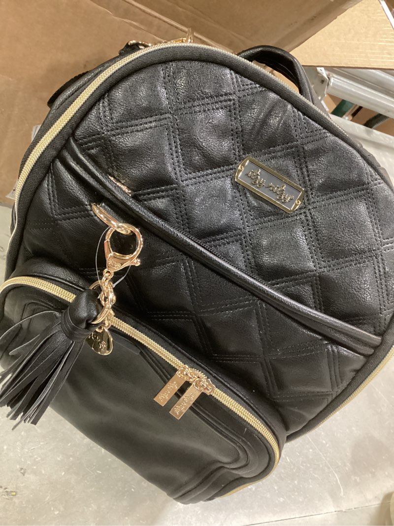 Condition photo showing Good Condition for Itzy Ritzy Diaper Bag Backpack – Large Capacity Boss Plus Baby Backpack Diaper Bag Featuring 19 Pockets, Changing Pad, Stroller Clips, and Comfortable Backpack Straps, Black with Silver Hardware
