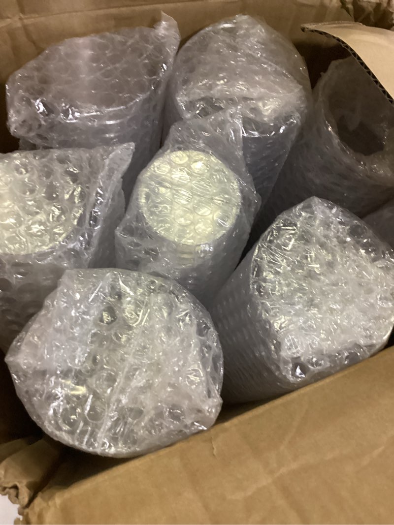 Condition photo showing New/Like New for byvivace 200counts 12 oz. hard plastic cups fancy disposable cups for party, 12 ounce clear elegant wedding cups disposable wine glasses for parties 12oz-200-clear