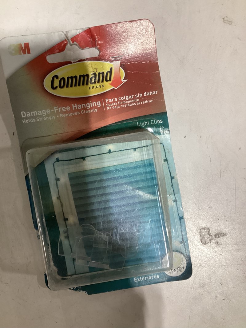 Condition photo showing Good Condition for Command Outdoor 16 -Pack Clear Adhesive Light Clips ( 0.1-lb Capacity)