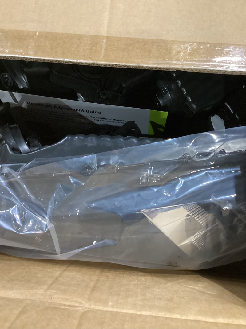 Condition photo showing As Is for Headlights W/Bulbs for 2008-2012 Honda Accord 4Dr Halogen Headlamp Replacement Driver & Passenger Side, NOT fit coupe or Crosstour models Black - With H/L Beam Bulbs