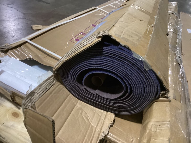 Condition photo showing Good Condition for Happybuy Deep Blue Marine Carpet 6 ft x 29.5 ft Marine Carpeting Marine Grade Carpet for Boats with Waterproof Back Outdoor Rug for Patio Porch Deck Garage Outdoor Area Rug Runner Non-Slide Porch Rug 6 ft x 29.5 ft Deep Blue