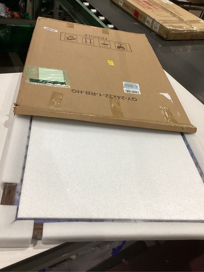 Condition photo showing New/Like New for bescrcl 24x32 picture frame brown, poster frames wall hanging, display pictures 24 x 32 without mat, 1 pack brown 24x32