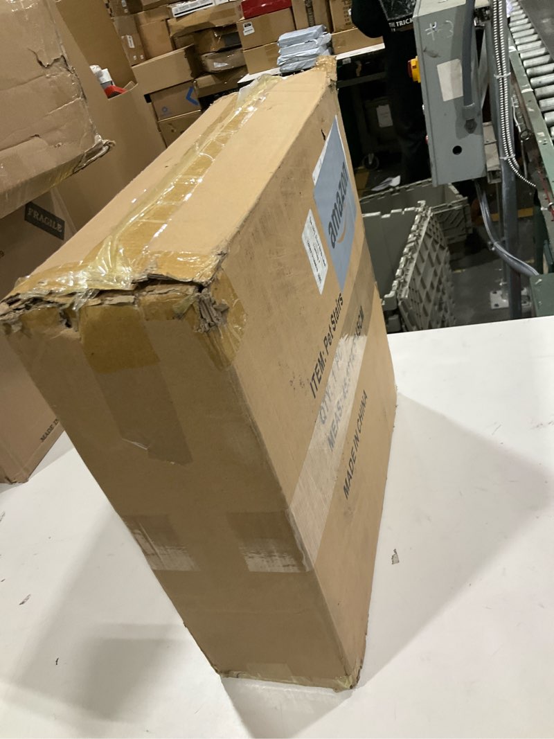 Condition photo showing As Is for Dog Ramp for Car 63" Long & 17" Wide Portable Dog Ramps for Large Dogs with Non-Slip Rug Surface Dog Car Ramp for SUV Car & Truck, Folding Dog Ramp Up to 250LBS Upgraded 63" L x 17.2" W