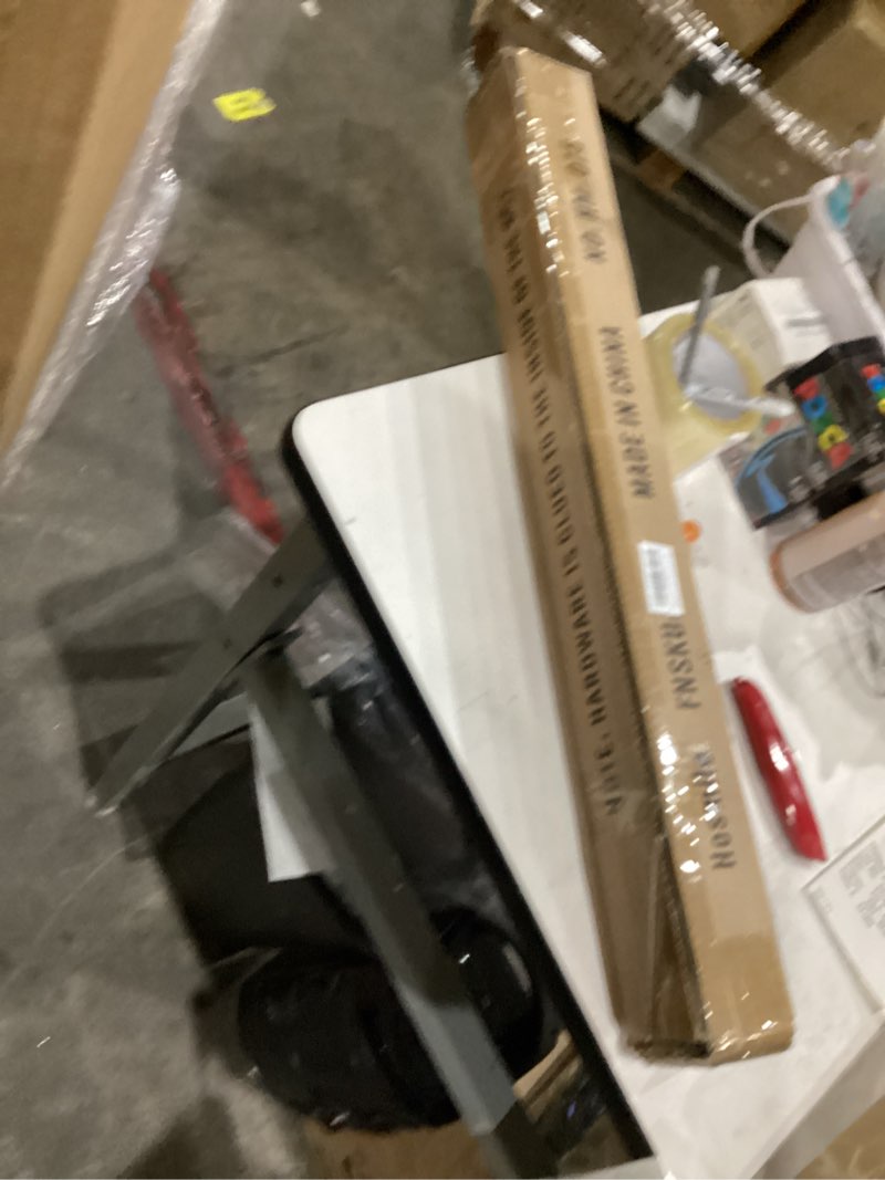 Condition photo showing New/Like New for Curtain Rods for Windows 28 to 48 Inch, Heavy Duty 1 Inch Diameter Single Curtain Rods, Matte Black Drapery Rods with Aluminum Alloy End Cap Finials, Wall Mount and Ceiling Mount Curtain Rods Matte Black 28-48"