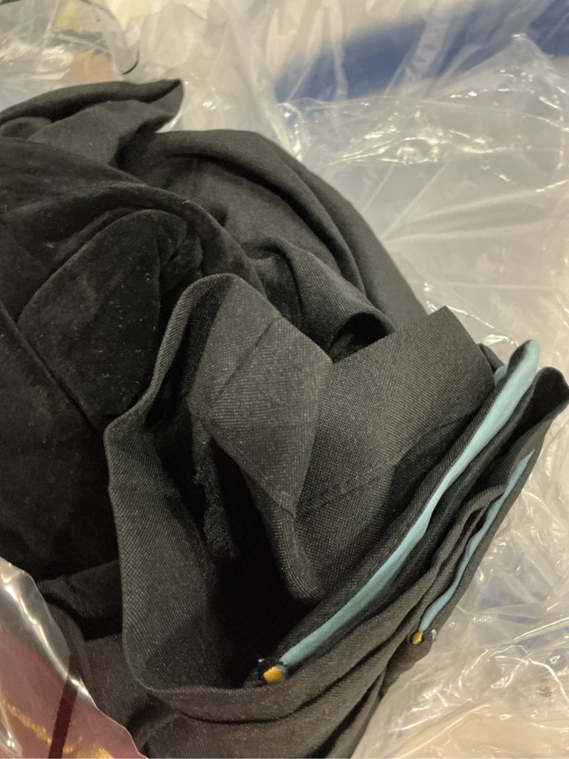 Condition photo showing Good Condition for wesiti unisex deluxe doctoral graduation gown with hood side tam academic faculty regalia robe sky blue size 48