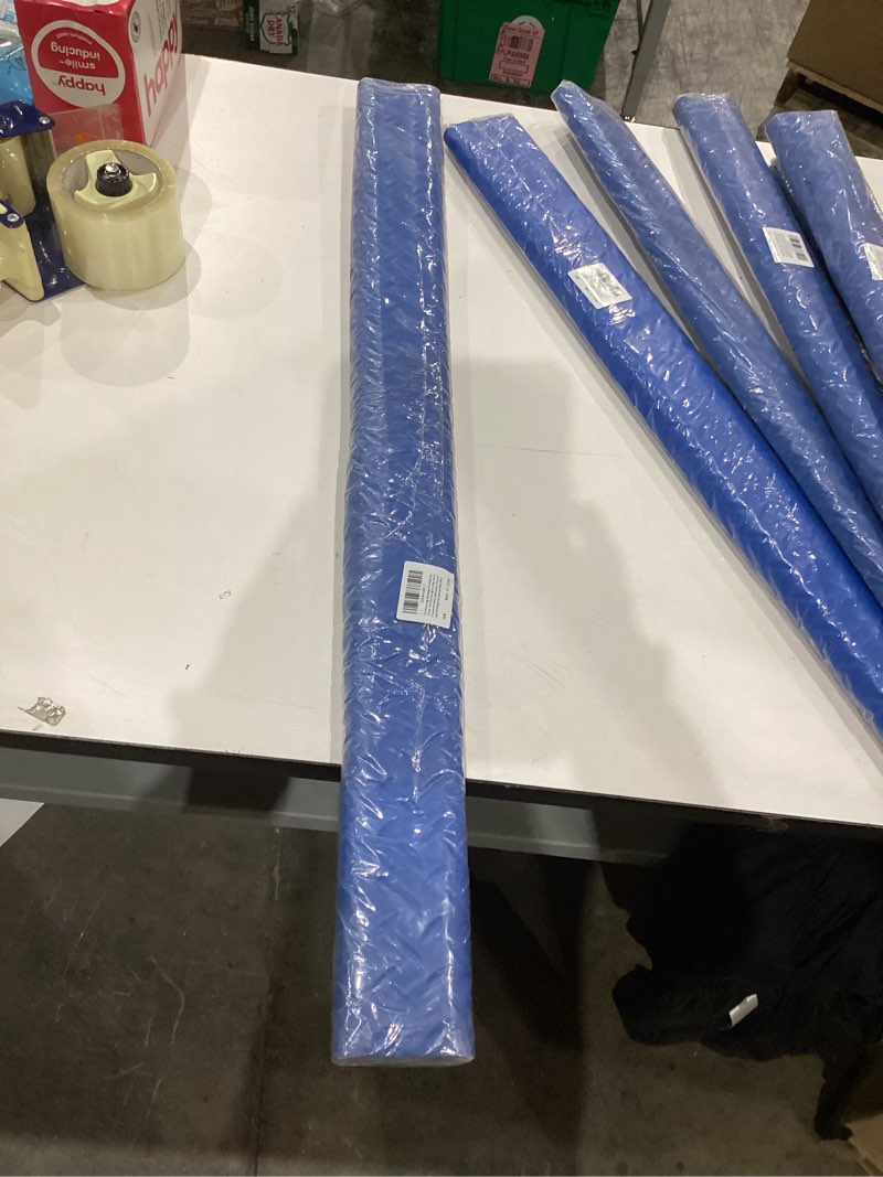 Condition photo showing As Is for Large Swimming Pool Ladder Mat, 17"x38" Protective Non-Slip Pool Step Pad with Texture?Protective Ladder Pad for Above Ground Swimming Pools Liner and Stairs (Blue) 1pcs 17"x38"