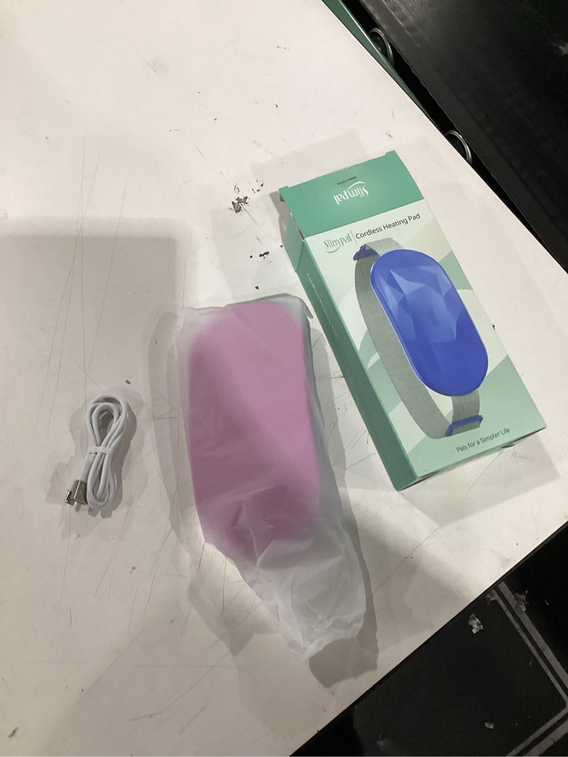 slimpal ai portable heating pad for period cramps, ai smart chip long safe heat, electric cordless b