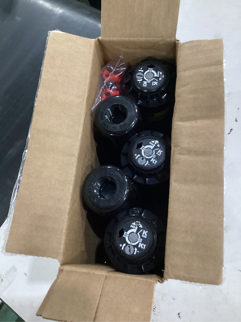Condition photo showing Good Condition for k rain k1 1/2" smart set rotor 4" pop-up| 15' - 30' spray distance, 40° - 360° arc spray pattern | includes install kit (5 pack)
