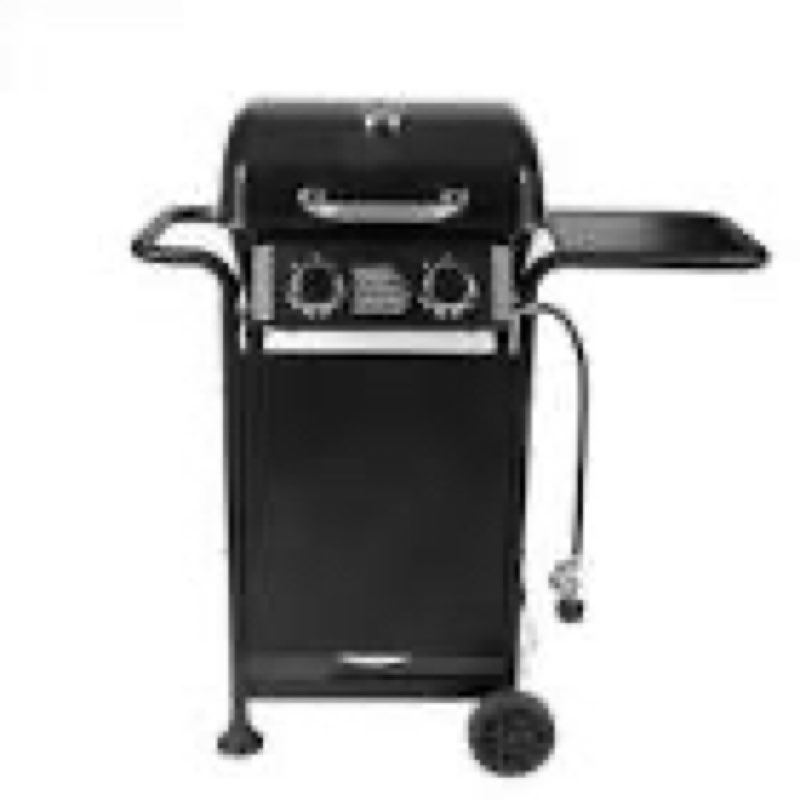 master forge small 425-sq.in black 2 -burner liquid propane gas grill