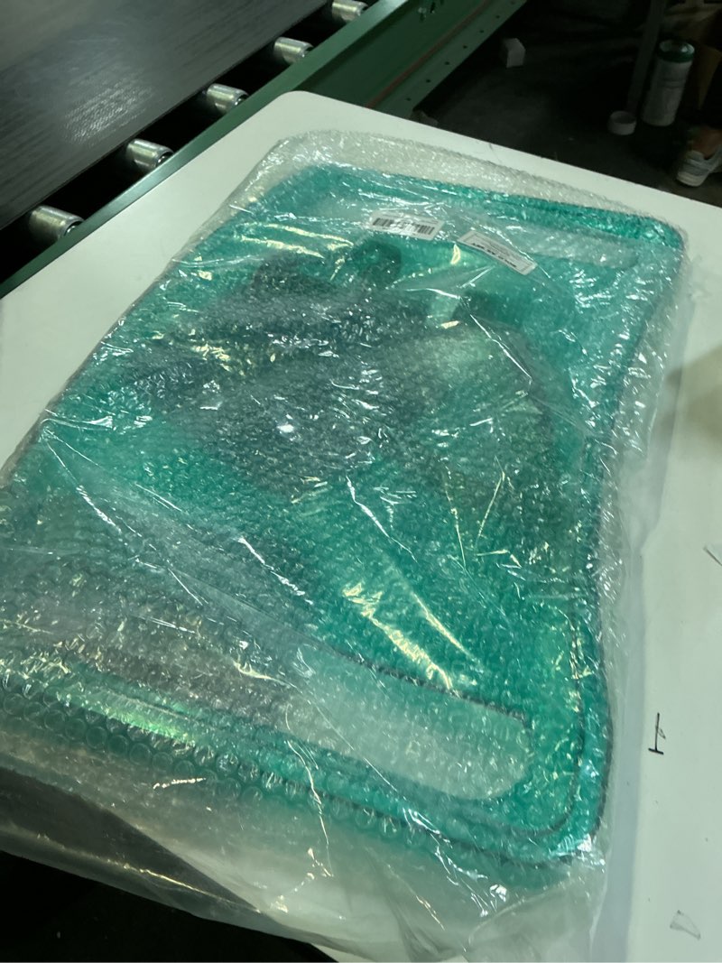 Condition photo showing As Is for Product broken, SoulThink® Full Transparency Walker Tray - Essential Walker Accessories Compatible with Most Walkers for Seniors, Walker Tray for Folding Walker with Utility Bag, Non-Slip Mat & Cup Holder (Green) Transparent Green