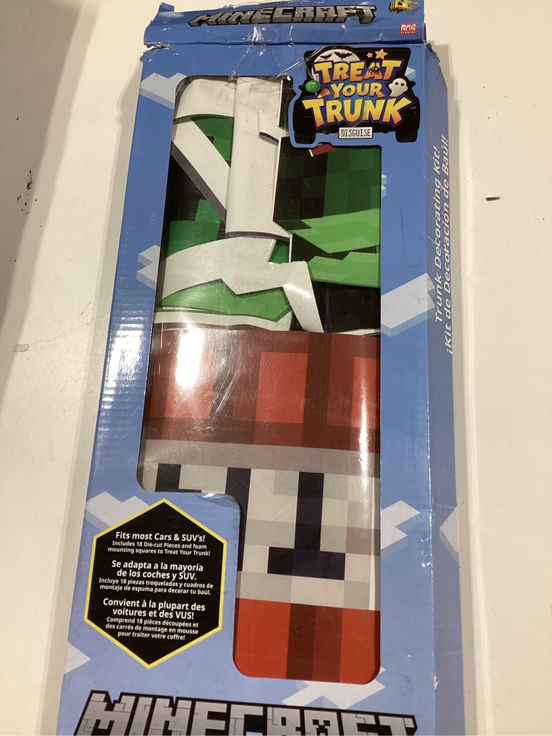 Condition photo showing Good Condition for Minecraft Trunk or Treat Decorations for Car, Official Minecraft Car Trunk Decorations for Halloween, Kit with Themed Panels for Cars and SUVs