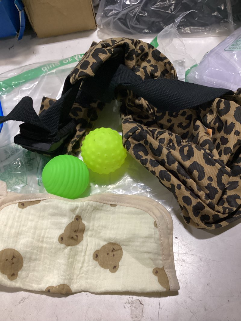 Condition photo showing Good Condition for baby sling carrier, toddler carrier, adjustable portable lightweight breathable cotton single shoulder hip seat carrier for daily walks, shopping errands, park visits & family outings machine washable leopard