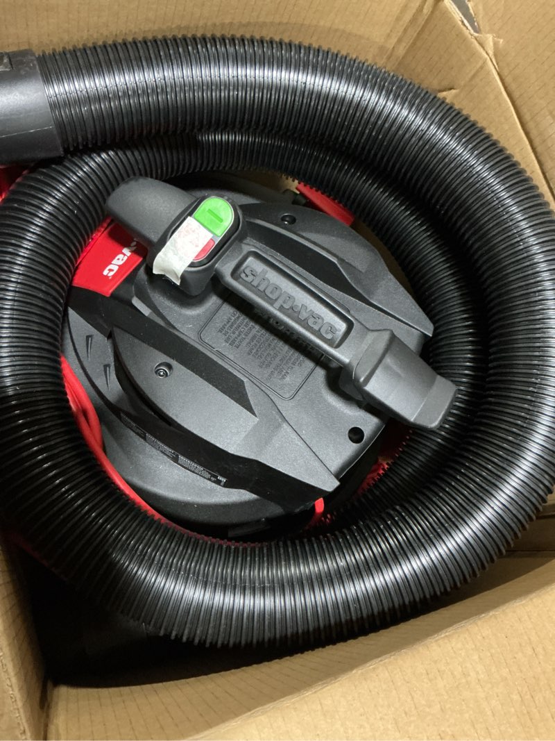 Condition photo showing Good Condition for shop-vac 12-gallon 6 hp corded wet/dry shop vacuum with accessories included