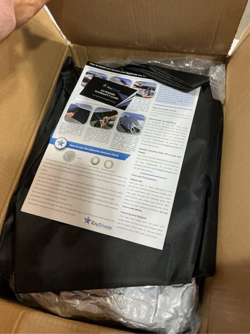 Condition photo showing New/Like New for ezyshade 10-layer truck cover waterproof all weather. see vehicle size-chart for accurate fit. full outdoor pickup truck covers for silverado f150 ram 1500. sun wind rain. size t4 (see sizechart) reflective t4 - see vehicle size chart