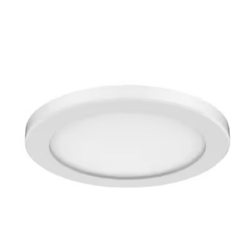 project source 1 -light 7.5-in matte white integrated led flush mount light