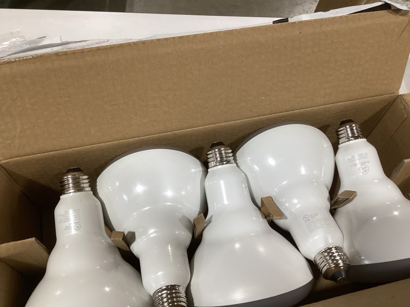 Condition photo showing Good Condition for Energetic BR40 LED Indoor Flood Light Bulbs, Dimmable, 5000K Daylight, 110W Equivalent, 1600LM, E26 Base, Recessed Can Light, High Lumen, Flicker Free, UL Listed, 10 Pack 5000k Daylight 10 Count (Pack of 1)