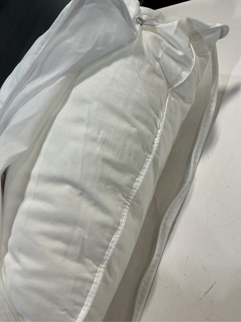 Condition photo showing Good Condition for nwot quince down alternative pillow standard size cotton sateen medium/firm