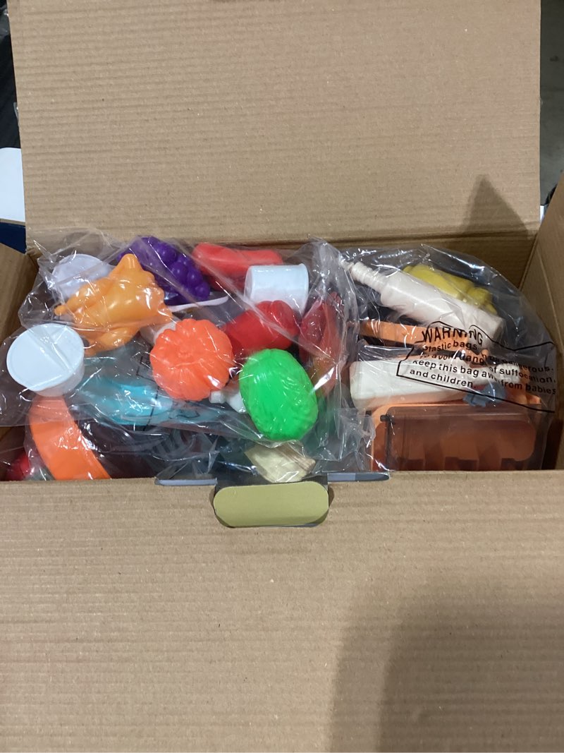 Condition photo showing Good Condition for Play Kitchen for Toddlers, Kids Kitchen Playset Toddler Girl Toys with Cooking Stove Steam, Sink and Food Pretend Cooking Set Toy for 3 4 5 Year Old Kid Birthday (Blue)