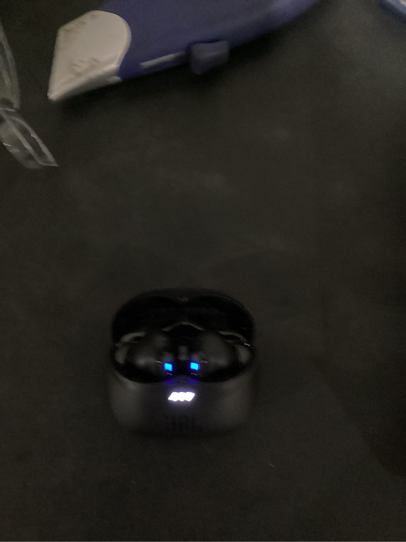 Condition photo showing New/Like New for working verified jbl tune beam 2 - true wireless noise cancelling inner ear earbuds - black