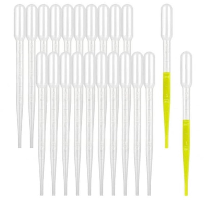 400PCS 3ml Disposable Plastic Transfer Pipettes  Calibrated Dropper Suitable for Science Laboratory  DIY Art