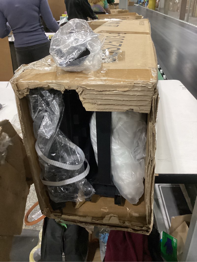 Condition photo showing New/Like New for UNKNOWN SIZE Amazon Basics Metal Bed Frame, 9-Leg Support Base for Box Spring and Mattress, King-Size, Tool-Free Easy Assembly, 79.6\" x 76\" x 7\", Black
