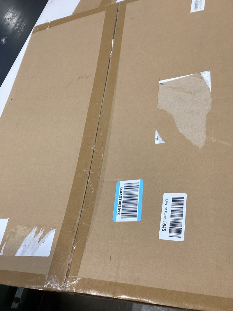 Condition photo showing Good Condition for 4x4 picture frame with glass, display pictures 3x3 with mat or 4 x 4 without mat - wall and tabletop, 4 by 4 photo wooden frames (distressed white, 1 pack) distressed white 4x4 in